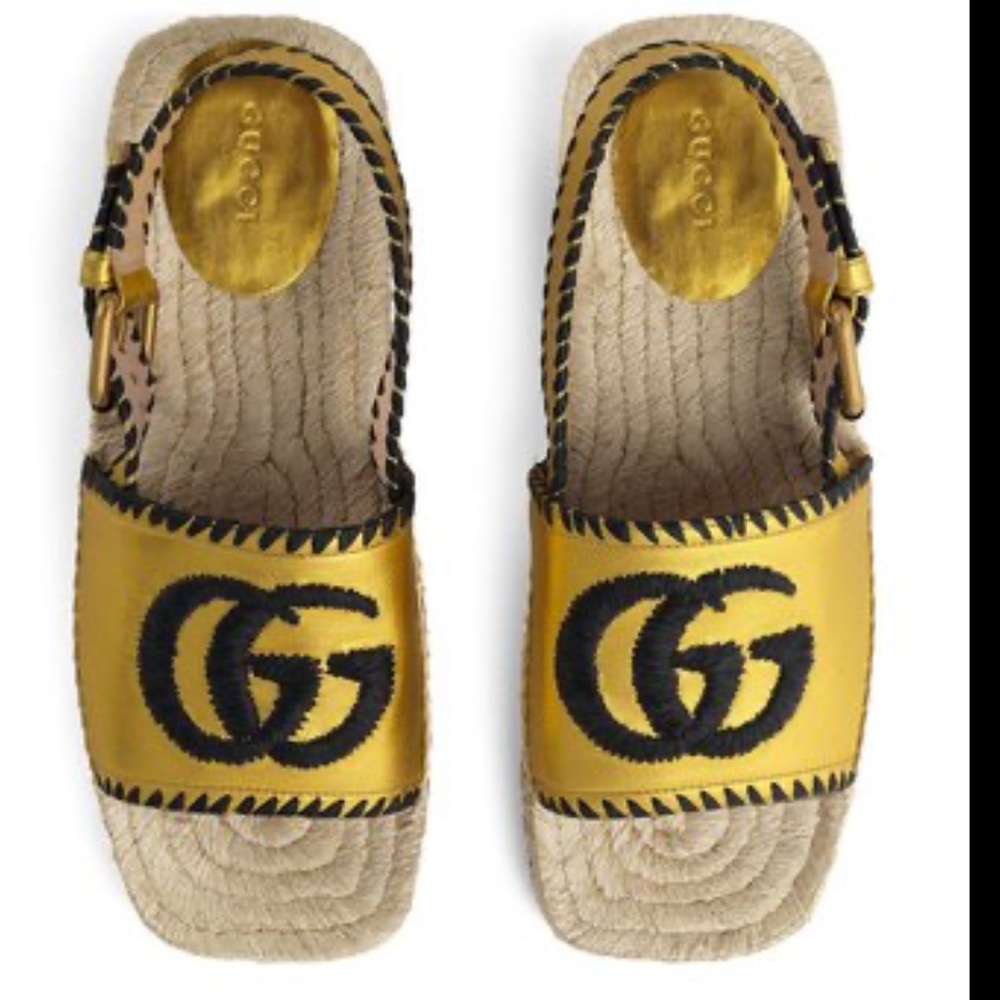 Gucci Gold Sandal size 36